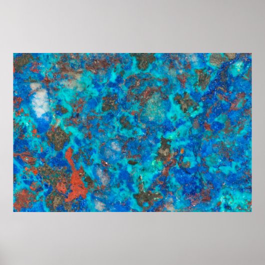 Poster Shattuckite à motif bleu (Devant)