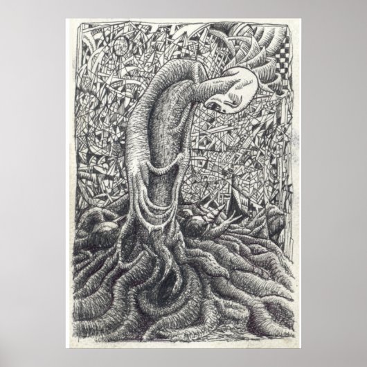 Poster Shayol, dessin à encre (Devant)