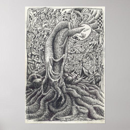 Poster Shayol, dessin à encre (Devant)