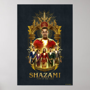 Poster SHAZAM ! Furie des dieux Cadre SHAZAMily