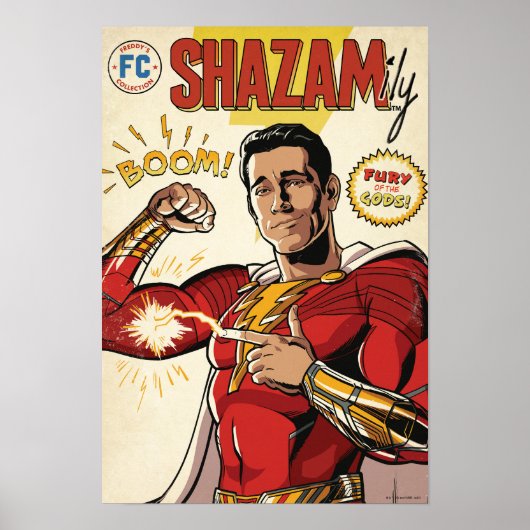 Poster SHAZAM ! Furie des dieux | Housse de bande dessiné (Devant)