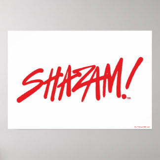 Poster SHAZAM ! Furie des dieux | Logo Red Marker