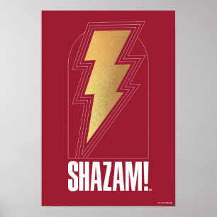 Poster SHAZAM! Fury of the Gods Lightning Bolt Badge