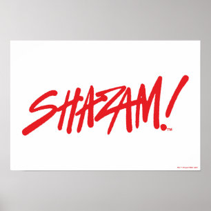 Poster SHAZAM! Fury of the Gods   Red Marker Logo