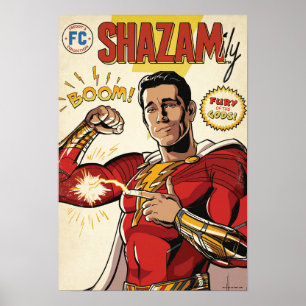 Poster SHAZAM! Fury of the Gods SHAZAMily Comic Cover