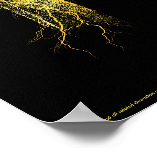 Poster SHAZAM ! | Shazam et Billy Lightning Silhouette (Coin)