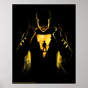 Poster SHAZAM !   Shazam et Billy Lightning Silhouette