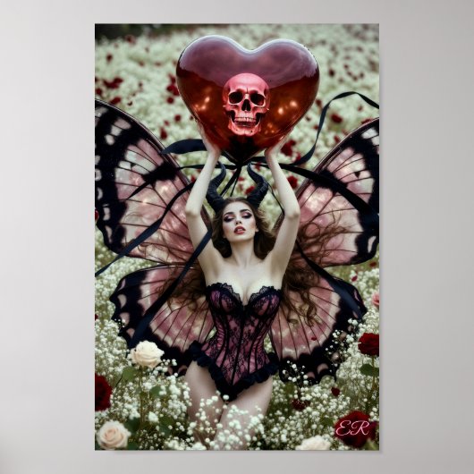 Poster She Carries Death Like a Valentine (Devant)