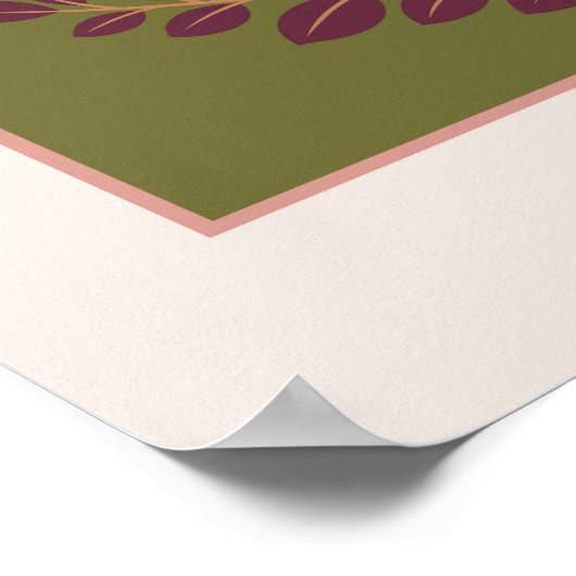 Poster She Is a Garden – Botanical Wall Art (Sage) (Coin)