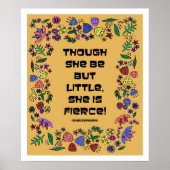 Poster She Is Fierce (Devant)