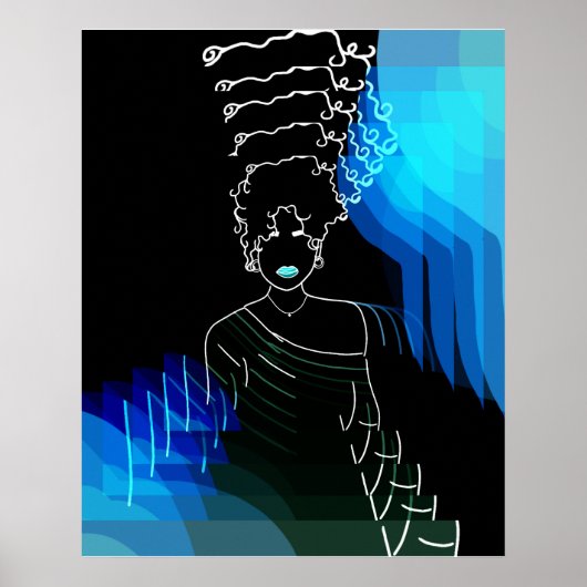 Poster she - negativo - efeito (Devant)