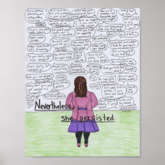 Poster She Persisted (Plus-Size)