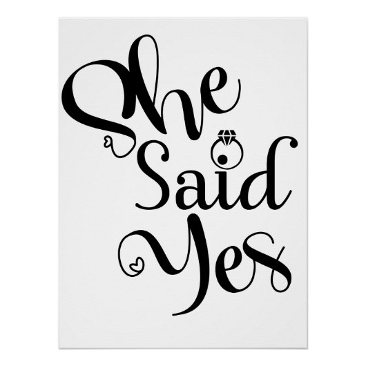 Poster She Said Yes (Devant)