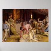 Poster Shear the Rams, 1890 par Tom Roberts (Devant)