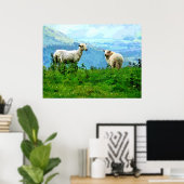 POSTER SHEEP DE MONTAGNE (Bureau à domicile)