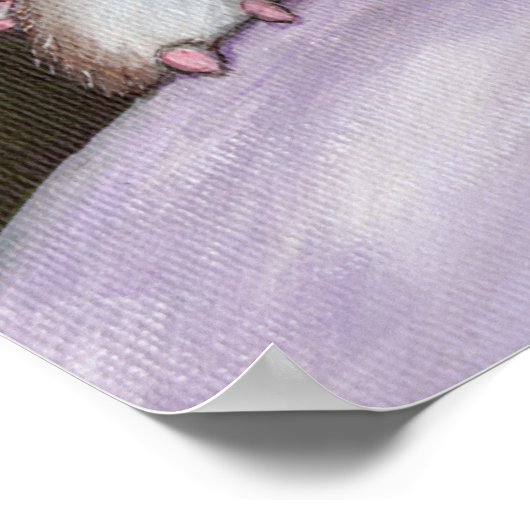 Poster Sheep Dreams Imaginaire Art Chat Imprimer (Coin)