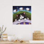 Poster Sheep Dreams Imaginaire Art Chat Imprimer (Cuisine)