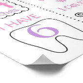 Poster Sheep Floral Flowers Birthday Party board (Coin)