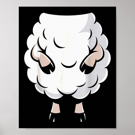 Poster Sheep Shirt Adult Kids Men Women Lamb Sheep Costum (Devant)