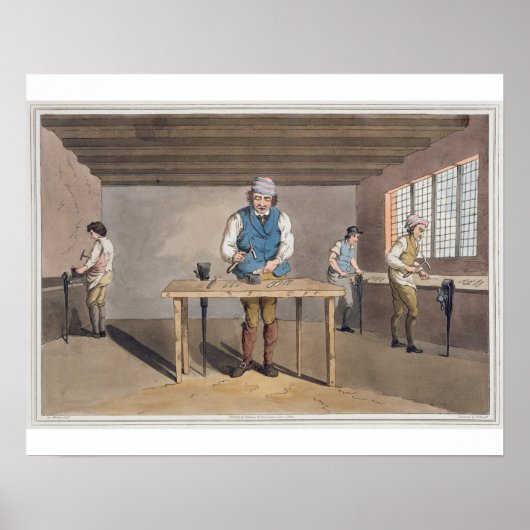 Poster Sheffield Cutler, du blog "Costume du Yorkshire" (Devant)