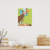 Poster Shelby, Dame des années 1920 à Kiwi et Brown (Cuisine)