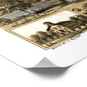 Poster Shelbyville, IL Carte panoramique - 1869 (Coin)