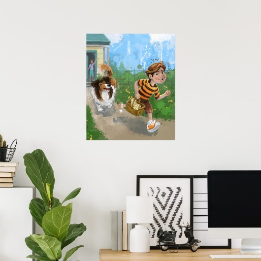 Poster Sheldon et Davie Aventure (Bureau à domicile)