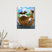 Poster Sheldon et Davie se détendent (Cuisine)