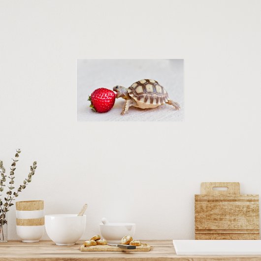 Poster Sheldon et la fraise (Cuisine)