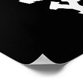 Poster Shell Ouais Funny Tortoise Pun Dark BG (Coin)