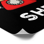 Poster Shello Funny Sea Shell Pun Dark BG (Coin)