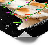 Poster Sheltie Dog Lover Xmas Lighting Santa Sheltie Chri (Coin)