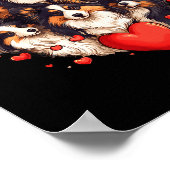 Poster Sheltie Heart-shaped Cute Sheltie Dog Lover Men Wo (Coin)