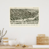 Poster Shelton, CT Panoramic Map - 1919 (Cuisine)