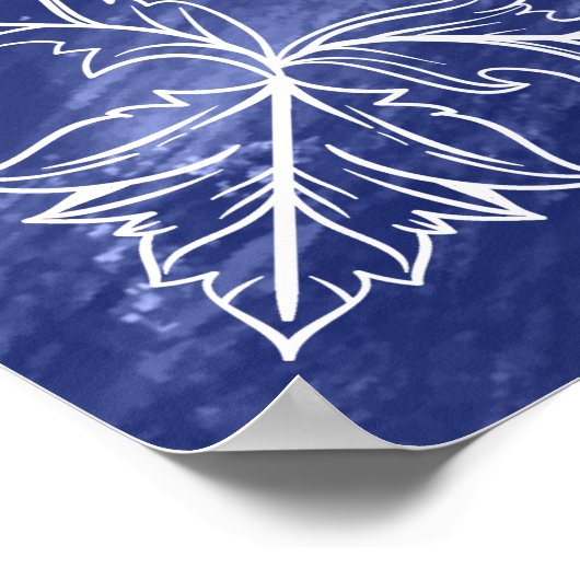 Poster Shema hébreu - Frontière baroque sur la peinture b (Coin)