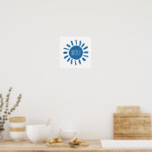 Poster Shemesh - Soleil bleu en hébreu (Cuisine)