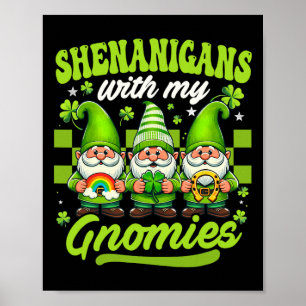 Poster Shenanigans Avec Mes Gnomies Jour de la Saint Patr