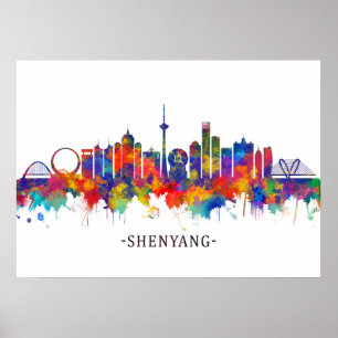 Poster Shenyang China Skyline