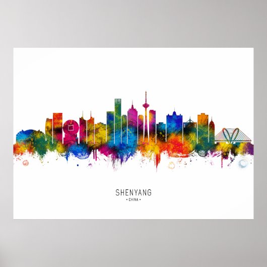 Poster Shenyang China Skyline (Devant)