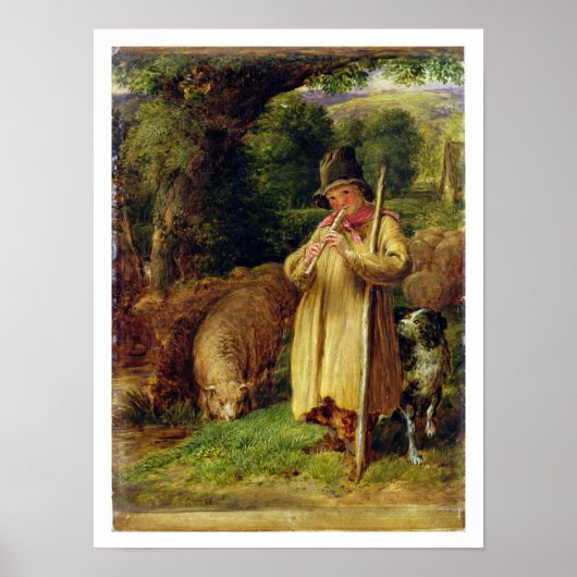 Poster Shepherd boy, 1831 (Devant)
