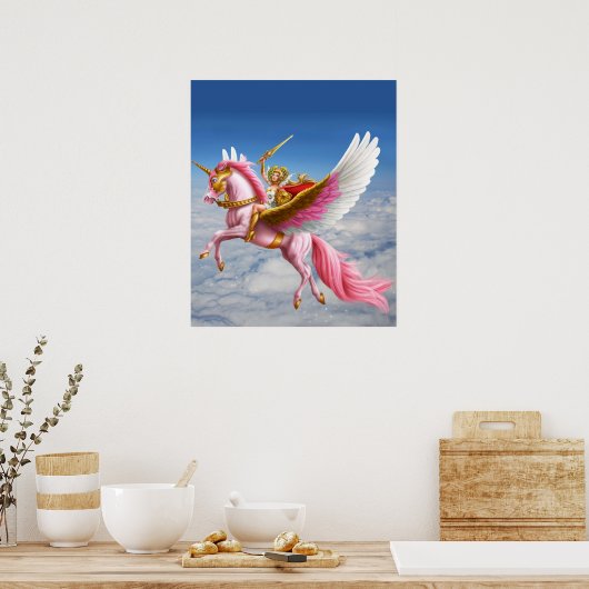 Poster SheRa et Swiftwind s'envolent dans les nuages (Cuisine)