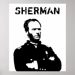Poster Sherman -- Noir et blanc