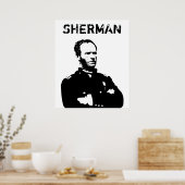 Poster Sherman — Noir et blanc (Cuisine)