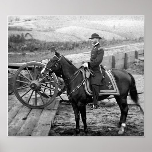 Poster Sherman On Horseback - Atlanta Georgia - 1864 (Devant)