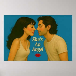 Poster "She's An Angel" logo