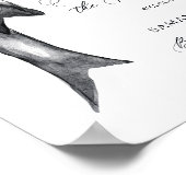 Poster She's Tying The Knot Black Bow Bridal Shower (Coin)