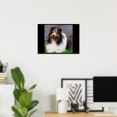 Poster Shetland Sheepdog Art Imprimer (Bureau à domicile)