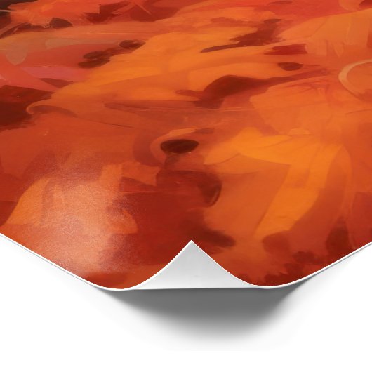 Poster Shetland Sheepdog en automne Feuilles automne Insp (Coin)