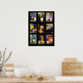 Poster Shetland Sheepdog Famous Art Composite (Cuisine)