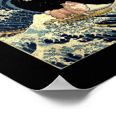 Poster Shetland Sheepdog Sheltie Japanese Kanagawa Wave F (Coin)